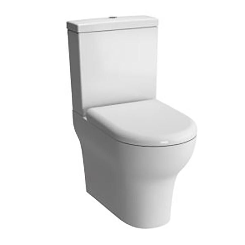 Vitra Zentrum Rim - ex Close Coupled Open Back WC Pan Only 455mm - White - 5789B003 - 0075 - TAP 'N' SHOWER