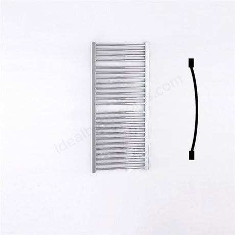 Oakham Towel Rail Curved Tubes 1110mm X 500mm Chrome - TAP 'N' SHOWER