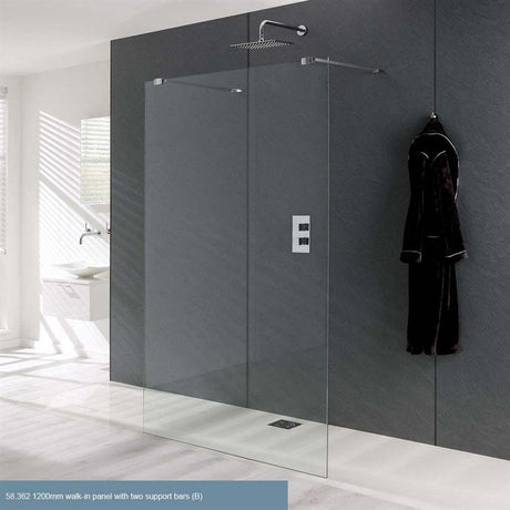 Eastbrook Valliant Walk - In Wetroom Shower Screen Panel 900mm - Type B - 58.359 - TAP 'N' SHOWER