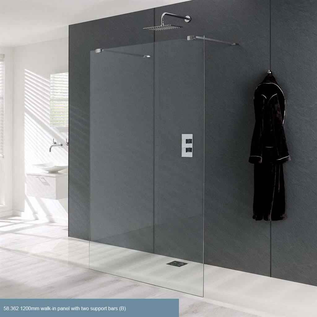 Eastbrook Valliant Walk - In Wetroom Shower Screen Panel 1000mm - Type B - 58.360 - TAP 'N' SHOWER