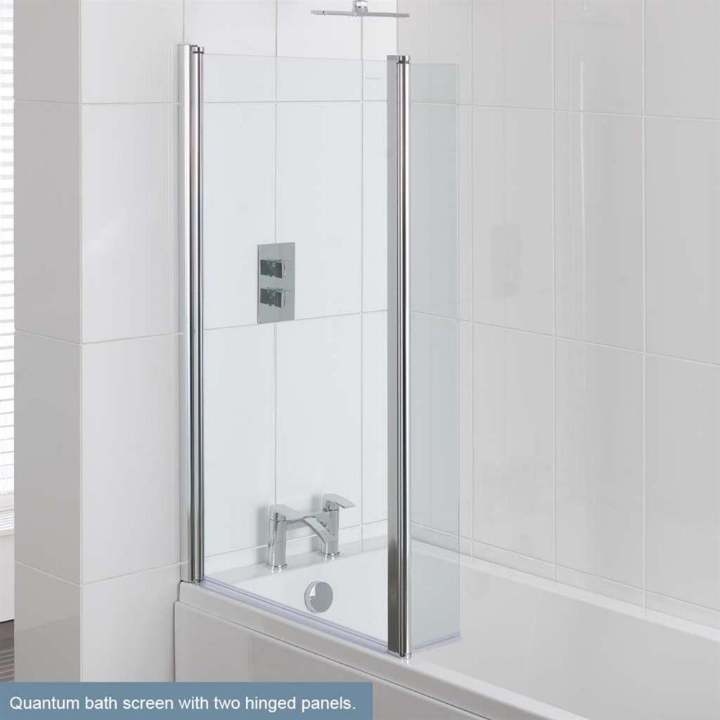Eastbrook Quantum Shower Bath Screen 1400mm x 850mm - 58.4000 - TAP 'N' SHOWER