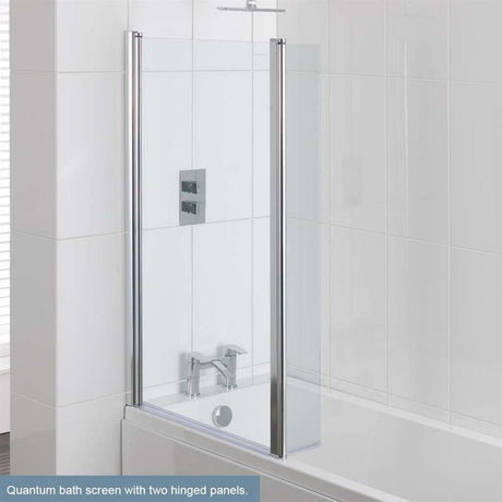 Eastbrook Quantum Shower Bath Screen 1400mm x 850mm - 58.4000 - TAP 'N' SHOWER