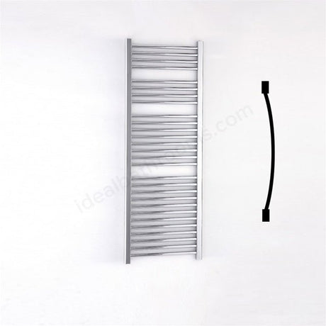 Oakham Towel Rail Curved Tubes 1420mm X 500mm Chrome - TAP 'N' SHOWER