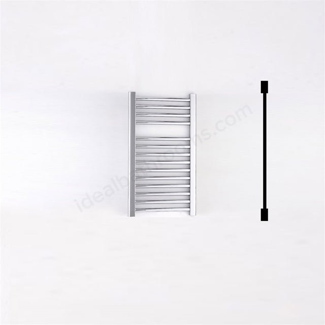 Oakham Towel Rail Straight Tubes 690mm X 450mm Chrome - TAP 'N' SHOWER