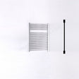 Oakham Towel Rail Straight Tubes 690mm X 500mm Chrome - TAP 'N' SHOWER