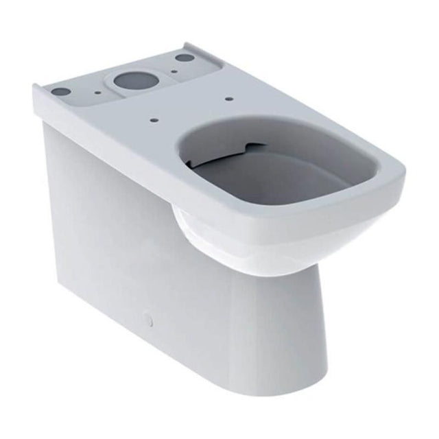 Geberit Selnova Square Rimless Semi Shrouded Close Coupled Pan - White - 500.489.01.7 - TAP 'N' SHOWER