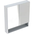 Geberit Selnova Square 2 Doors Mirror Cabinet 588mm - White - 501.264.00.1 - TAP 'N' SHOWER