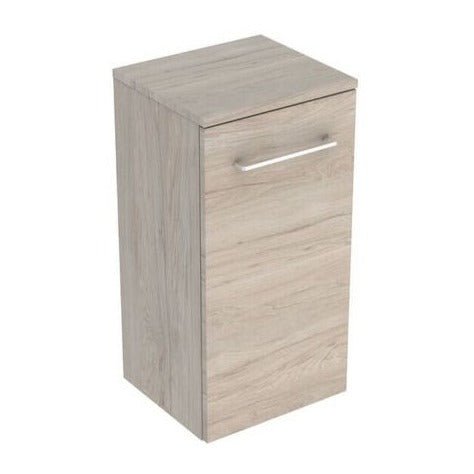 Geberit Selnova Square 1 Door Bathroom Wall Cabinet 330mm - Hickory - 501.275.00.1 - TAP 'N' SHOWER