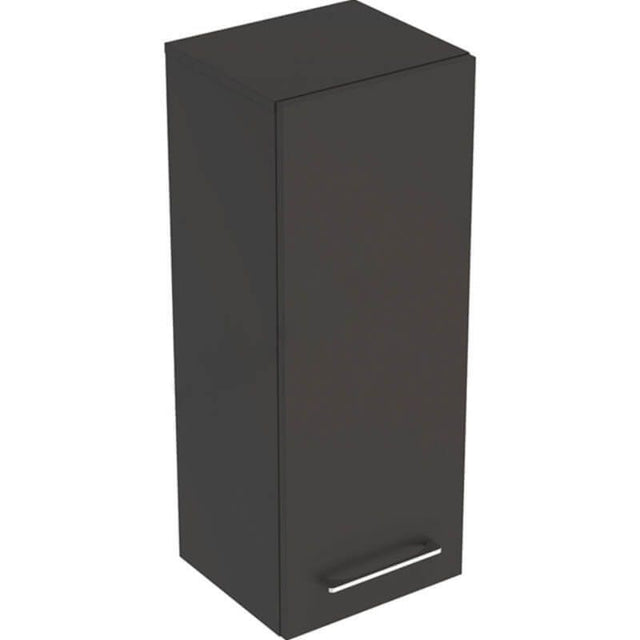 Geberit Selnova Square 1 Door Bathroom Wall Cabinet 330mm - Lava - 501.277.00.1 - TAP 'N' SHOWER
