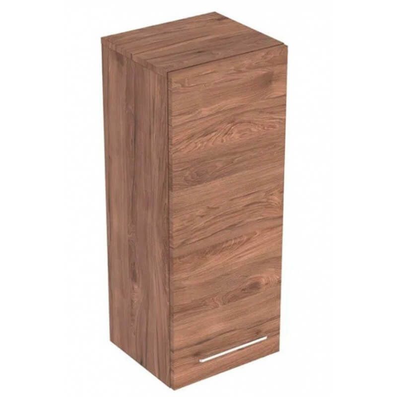 Geberit Selnova Square 1 Door Bathroom Wall Cabinet 330mm - Hickory - 501.278.00.1 - TAP 'N' SHOWER