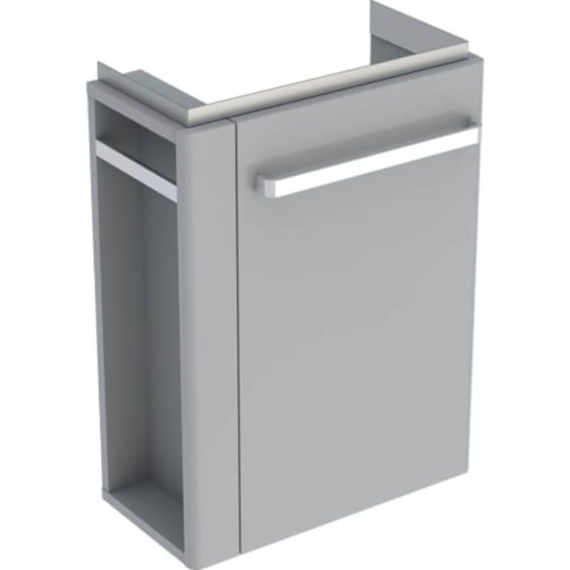 Geberit Selnova Compact LH Vanity Unit For Basin 500mm - Grey - 501.495.00.1 - TAP 'N' SHOWER
