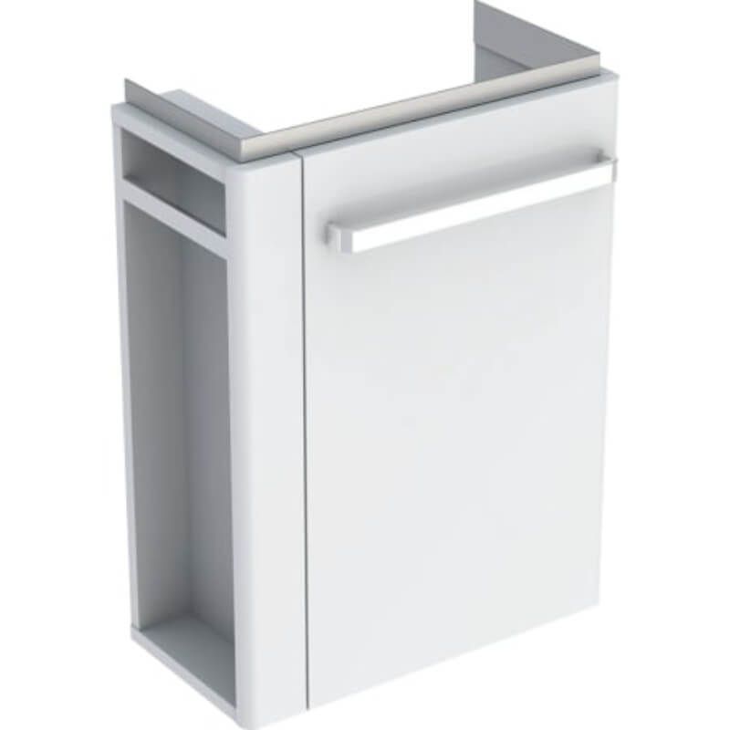 Geberit Selnova Compact LH Vanity Unit For Basin 500mm - White - 501.496.00.1 - TAP 'N' SHOWER