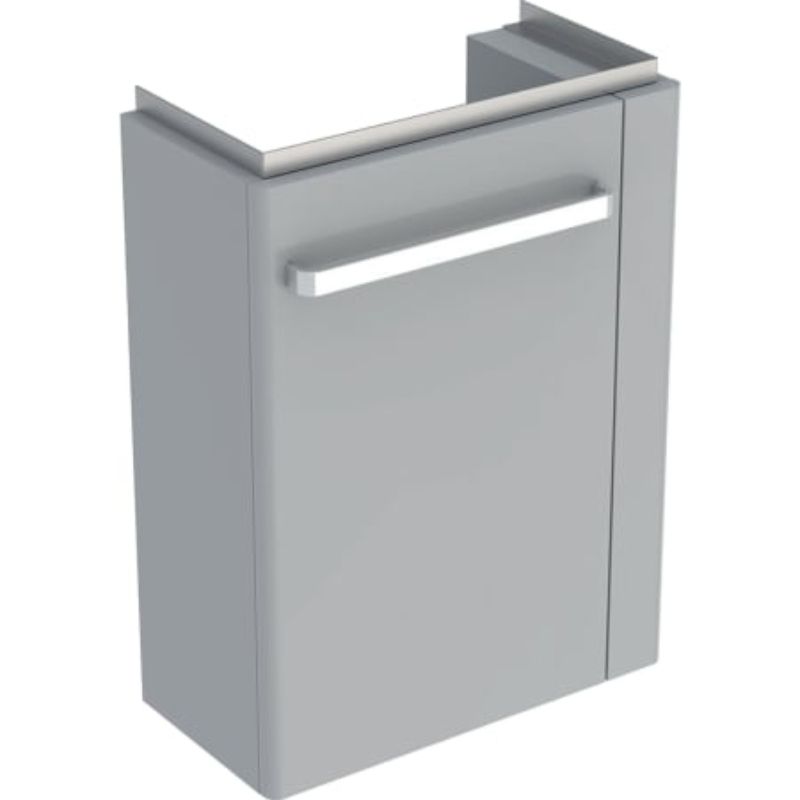 Geberit Selnova Compact RH Vanity Unit For Basin 500mm - Grey - 501.497.00.1 - TAP 'N' SHOWER