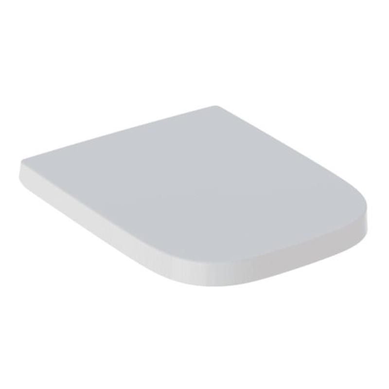 Geberit Selnova Square Quick Release Soft Close Toilet Seat and Cover - White - 501.557.01.1 - TAP 'N' SHOWER