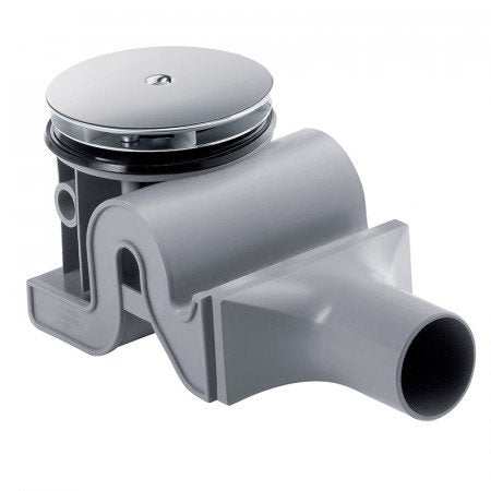 Hansgrohe Raindrain Complete Set waste set with 90mm XXL drainage tube in gray and chrome finish