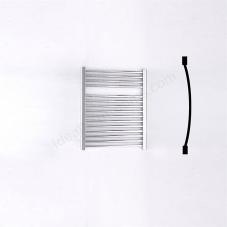 Oakham Towel Rail Curved Tubes 690mm X 600mm Chrome - TAP 'N' SHOWER