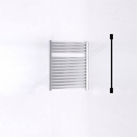 Oakham Towel Rail Straight Tubes 690mm X 600mm Chrome - TAP 'N' SHOWER