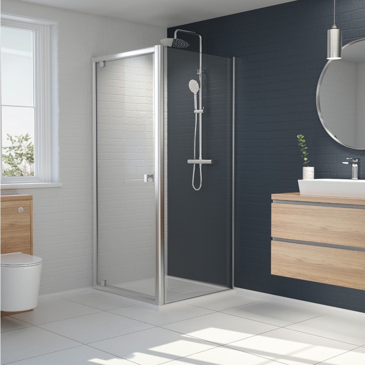 Kudos Original6 Side Panel 900mm - Chrome - 605025 - TAP 'N' SHOWER