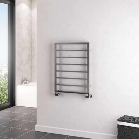 Eastbrook Ryton Straight Framed Designer Towel Radiator 800mm x 600mm - Chrome - 61.0015 - TAP 'N' SHOWER