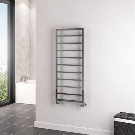 Eastbrook Ryton Straight Framed Designer Towel Radiator 1200mm x 500mm - Chrome - 61.0016 - TAP 'N' SHOWER