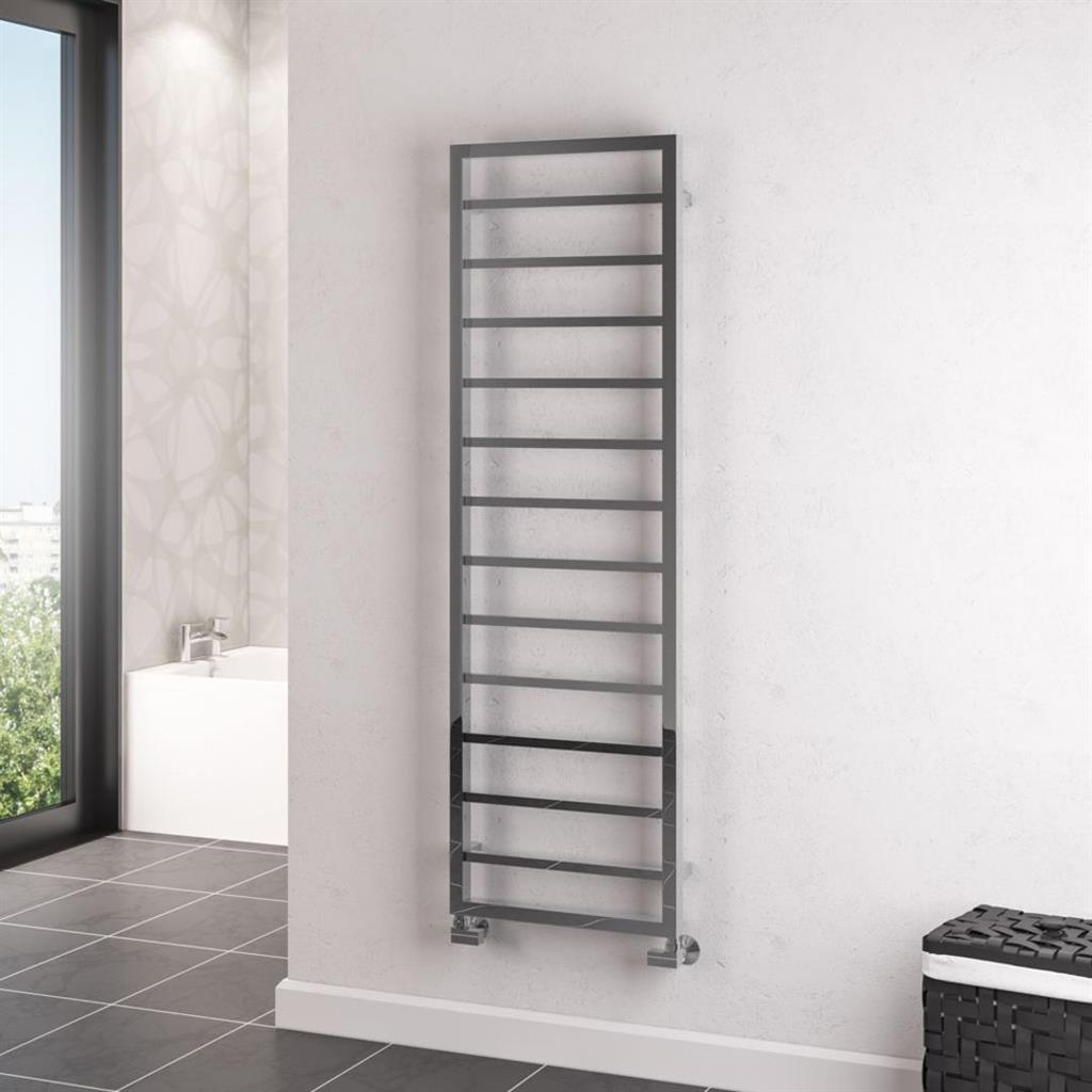 Eastbrook Ryton Straight Framed Designer Towel Radiator 1600mm x 500mm - Chrome - 61.0018 - TAP 'N' SHOWER