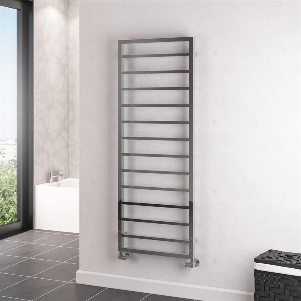 Eastbrook Ryton Straight Framed Designer Towel Radiator 1600mm x 600mm - Chrome - 61.0019 - TAP 'N' SHOWER
