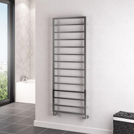 Eastbrook Ryton Straight Framed Designer Towel Radiator 1600mm x 600mm - Chrome - 61.0019 - TAP 'N' SHOWER