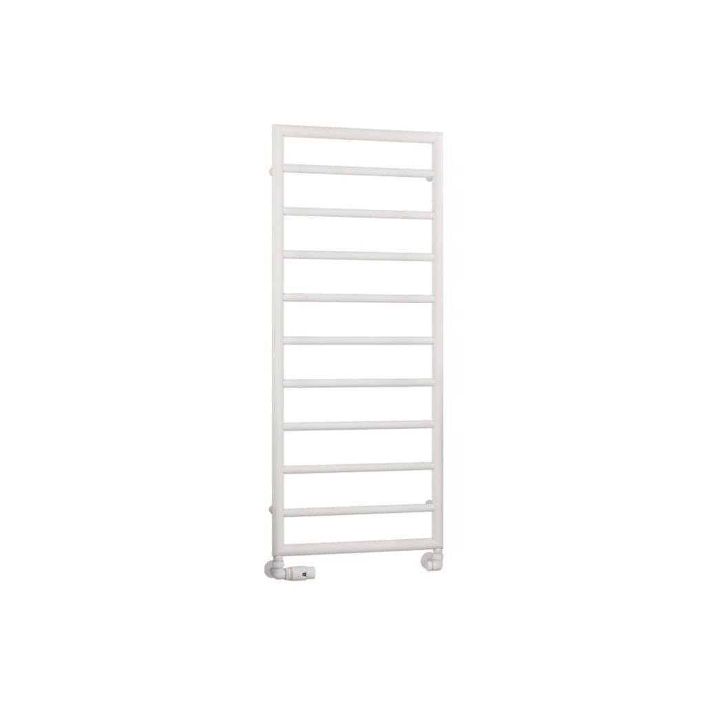 Eastbrook Kenilworth Straight Framed Designer Towel Radiator 1200mm x 500mm - Matt White - 61.0022 - TAP 'N' SHOWER