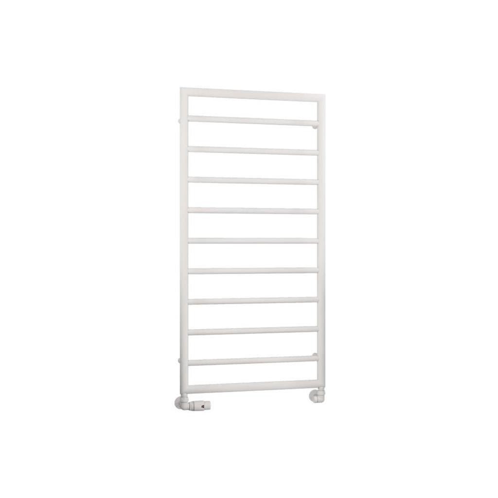 Eastbrook Kenilworth Straight Framed Designer Towel Radiator 1200mm x 600mm - Matt White - 61.0023 - TAP 'N' SHOWER