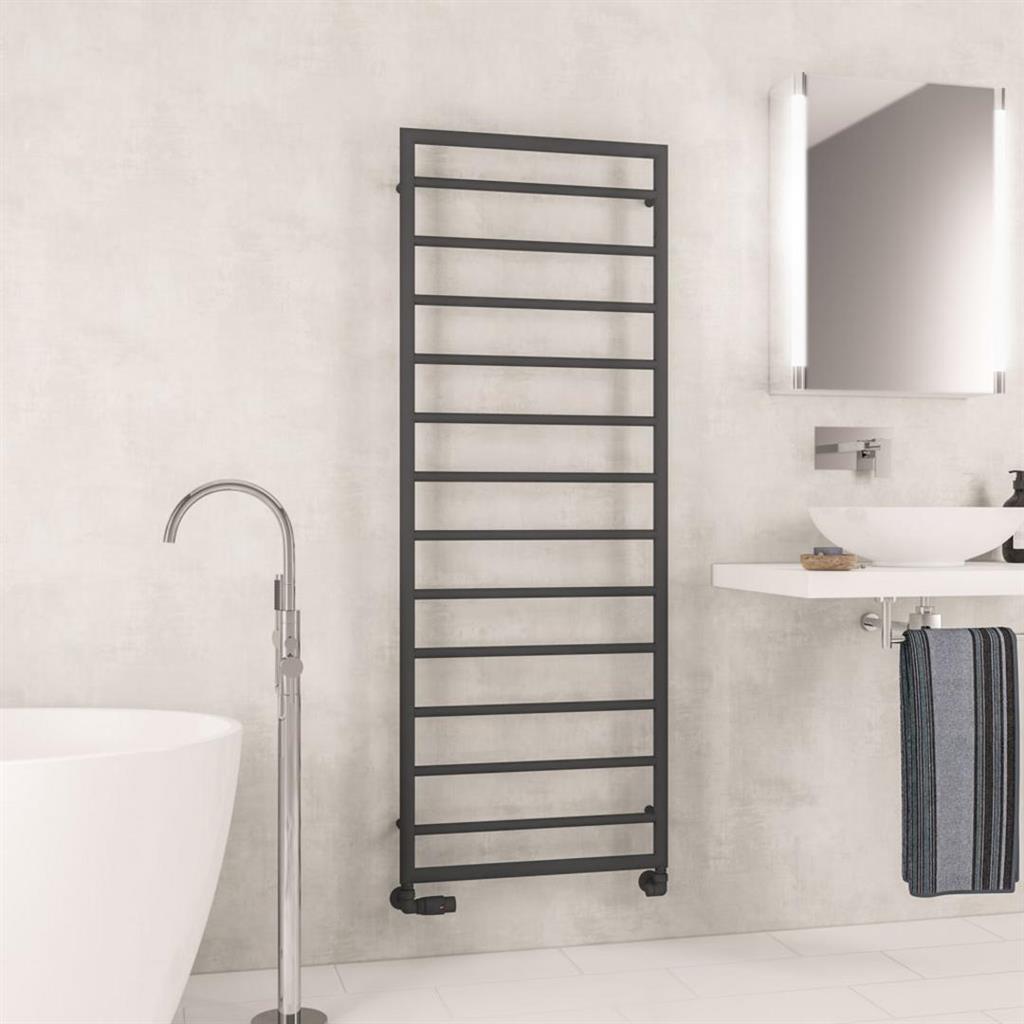 Eastbrook Kenilworth Straight Framed Designer Towel Radiator 800mm x 500mm - Chrome - 61.0032 - TAP 'N' SHOWER