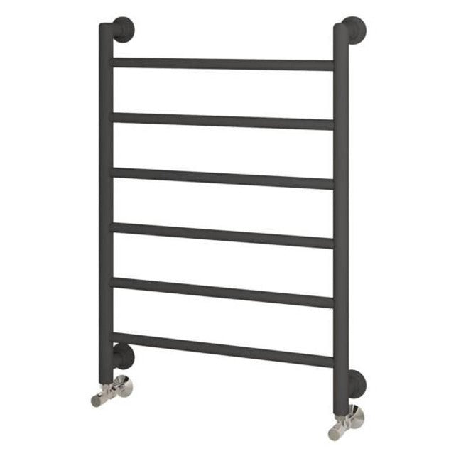 Eastbrook Eshton Straight Designer Towel Radiator 800mm x 600mm - Matt Anthracite - 61.0055 - TAP 'N' SHOWER