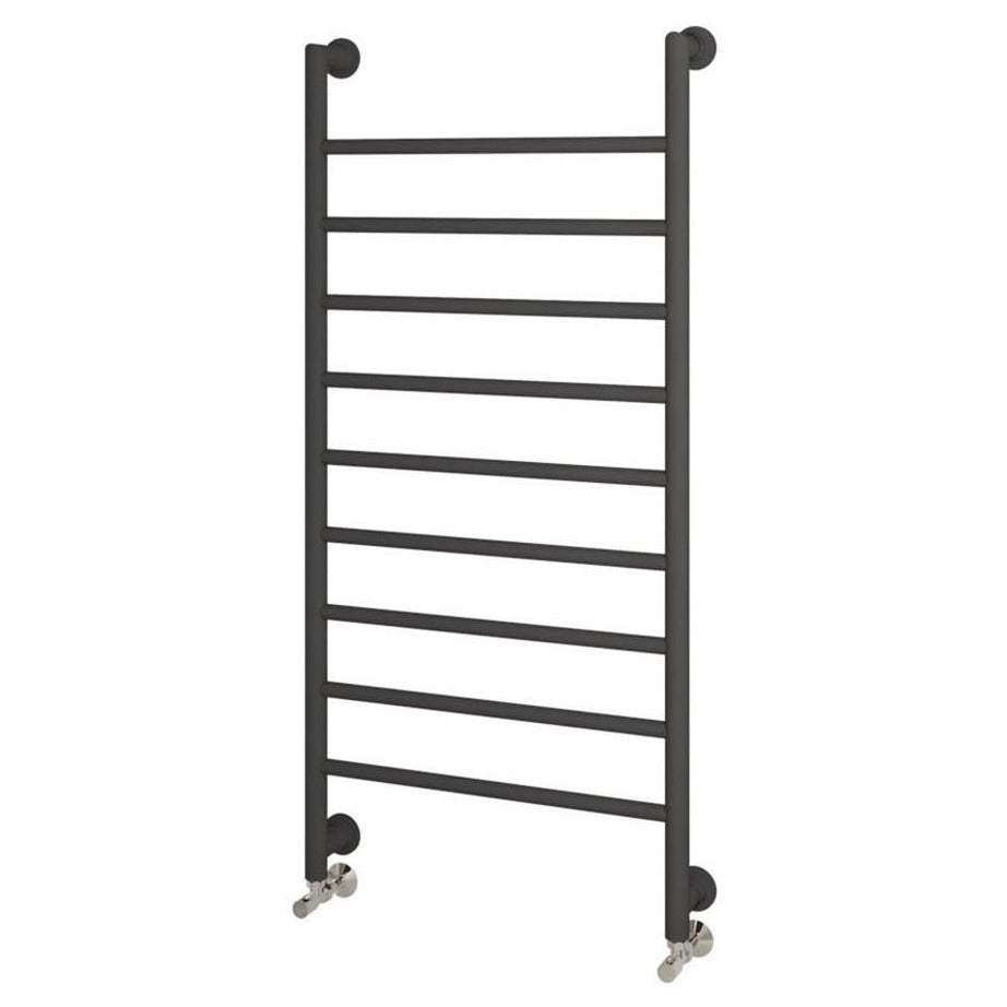 Eastbrook Eshton Straight Designer Towel Radiator 1200mm x 600mm - Matt Anthracite - 61.0057 - TAP 'N' SHOWER