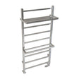 Eastbrook Launton Straight Ladder Towel Radiator With Shelves 1200mm x 600mm - Chrome - 61.0067 - TAP 'N' SHOWER