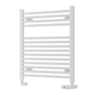 Eastbrook Biava 688mm x 600mm HV Straight Ladder Towel Radiator - Matt White - 610116 - TAP 'N' SHOWER