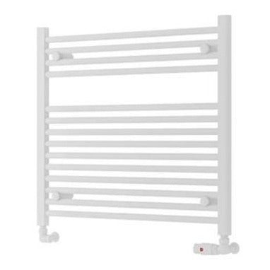 Eastbrook Biava 688mm x 750mm HV Straight Ladder Towel Radiator - Matt White - 61.0117 - TAP 'N' SHOWER
