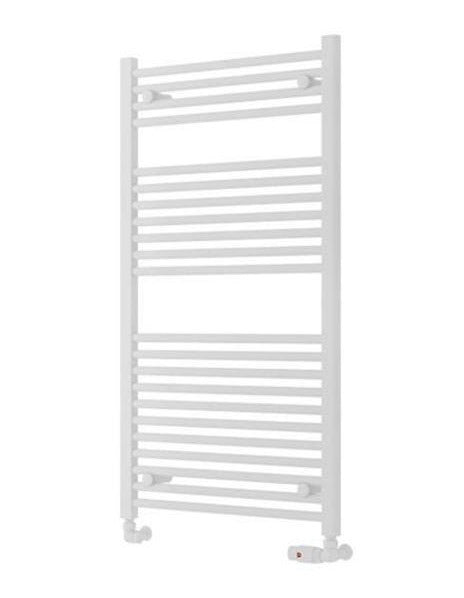 Eastbrook Biava HV Straight Ladder Towel Radiator 1118mm x 600mm - Matt White - 61.0119 - TAP 'N' SHOWER