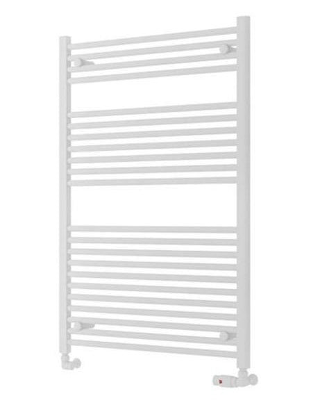 Eastbrook Biava HV Straight Ladder Towel Radiator 1118mm x 750mm - Matt White - 61.0120 - TAP 'N' SHOWER