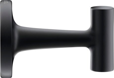 Duravit Starck T Wall Mounted Towel Hook 60 x 99 x 60mm - Matt Black - 0099294600 - TAP 'N' SHOWER