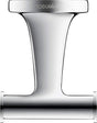 Duravit Starck T Wall Mounted Double Towel Hook 60 x 76 x 50mm - Chrome - 0099301000 - TAP 'N' SHOWER