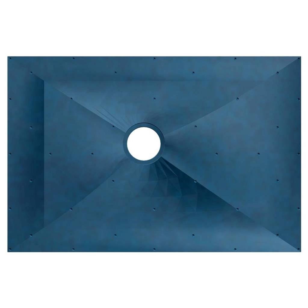 Eastbrook Biava Wetroom Floor Former with Vinyl Waste 1400mm x 933mm - Blue - 65.1003 - TAP 'N' SHOWER