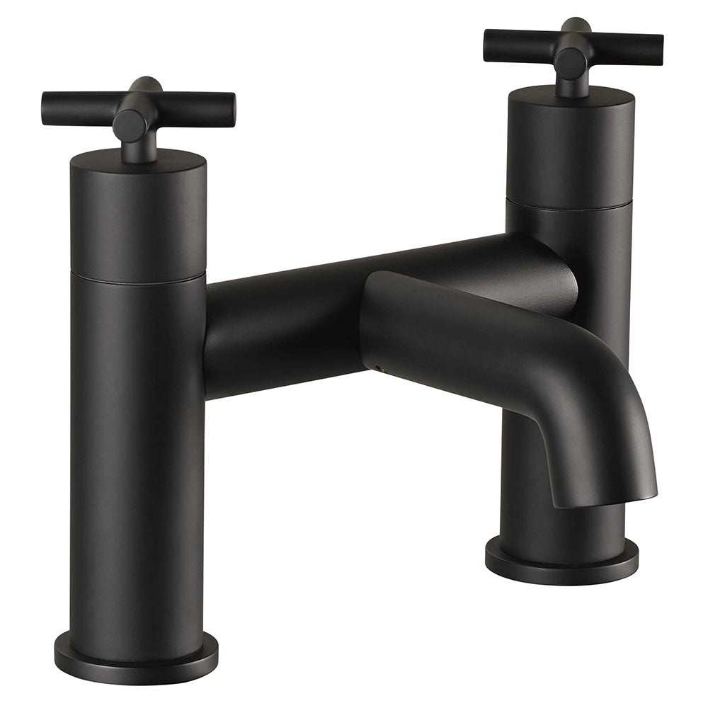 JTP Solex Bath Filler Matt Black - 66223MB - TAP 'N' SHOWER