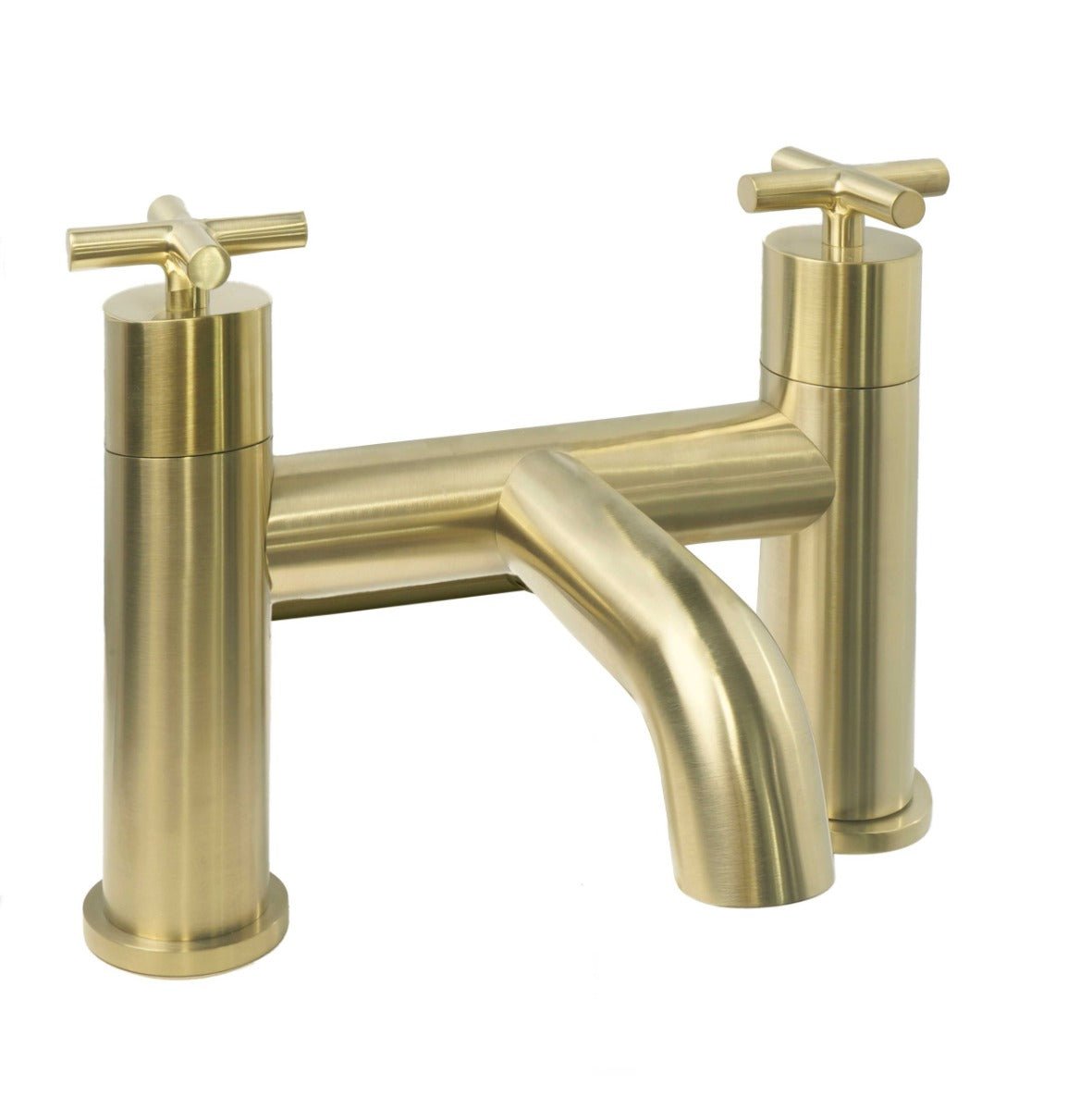 JTP Solex Deck Mounted Bath Filler - Brushed Brass - 66223BBR - TAP 'N' SHOWER