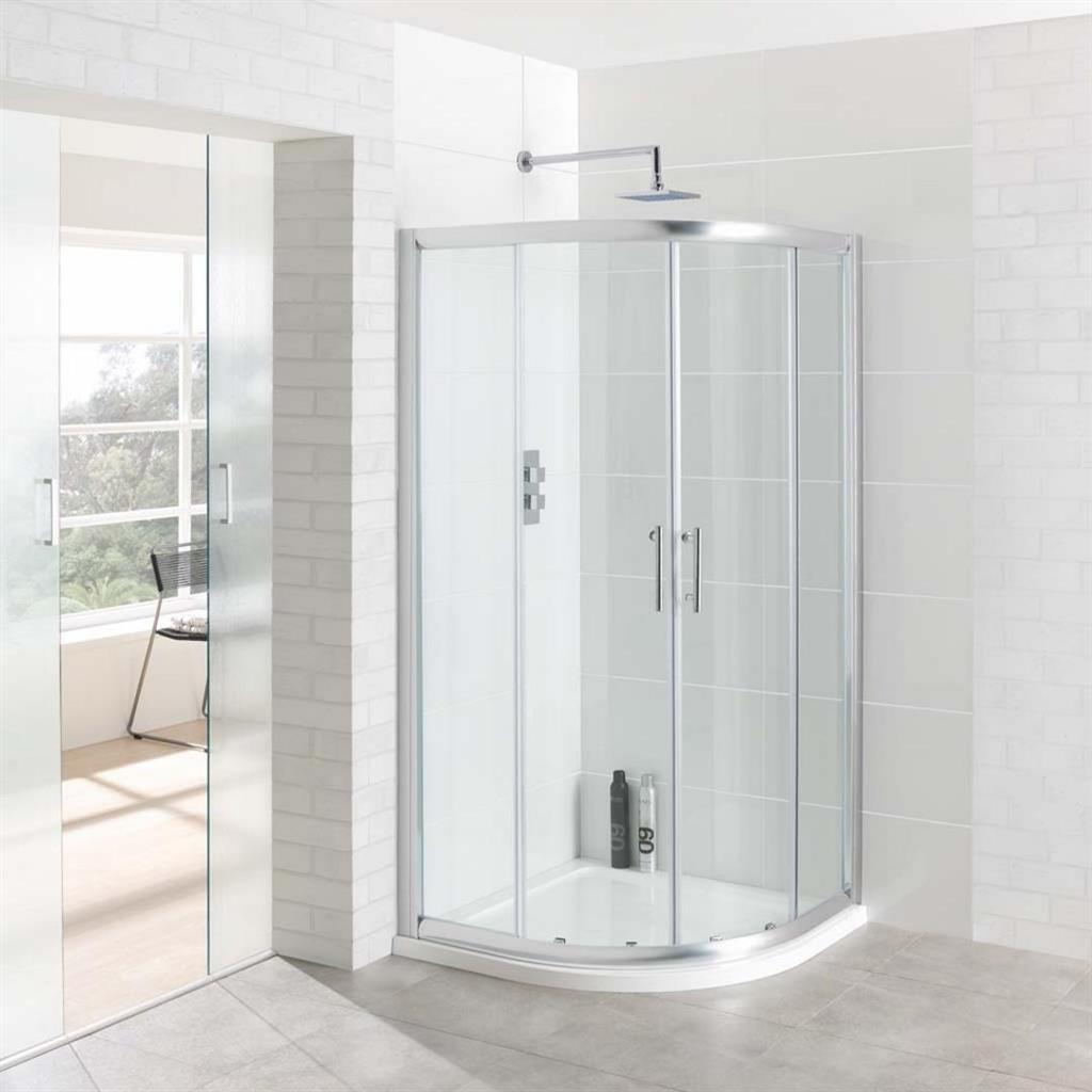Eastbrook Vantage Double Door Quadrant Shower Enclosure 900mm - Silver - 69.0025 - TAP 'N' SHOWER
