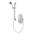 Aqualisa AQUASTREAM Thermostatic Power Shower for Low Pressure Systems Adjustable Head - White - 813.40.20 - TAP 'N' SHOWER
