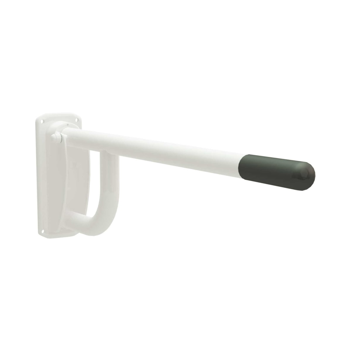 Bathex Essential Single Arm Hinged Support Rail 760mm - White - 33300 - TAP 'N' SHOWER