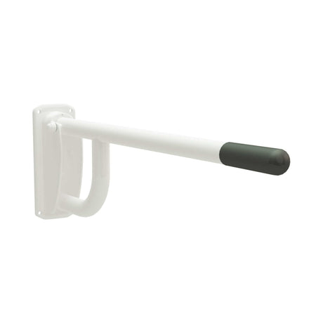 Bathex Essential Single Arm Hinged Support Rail 760mm - White - 33300 - TAP 'N' SHOWER
