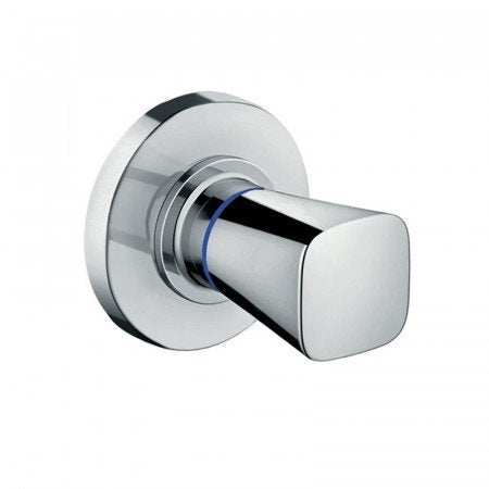 Hansgrohe Logis shut-off valve with chrome finish for concealed bathroom installation