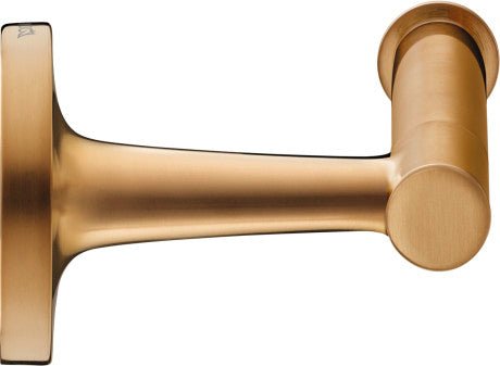 Duravit Starck T Wall Mounted Toilet Paper Holder 152 x 152 x 50mm - Brushed Bronze - 0099370400 - TAP 'N' SHOWER