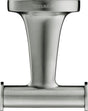 Duravit Starck T Wall Mounted Double Towel Hook 60 x 76 x 50mm - Brushed Stainless Steel - 0099307000 - TAP 'N' SHOWER