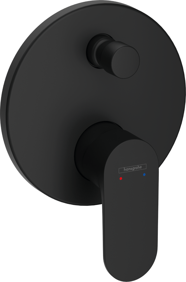 Hansgrohe Rebris S Single Lever Bath Mixer For Concealed Installation For Ibox Universal - Matt Black - 72466670 - TAP 'N' SHOWER